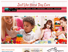 Tablet Screenshot of justlikehomedaycare1.com